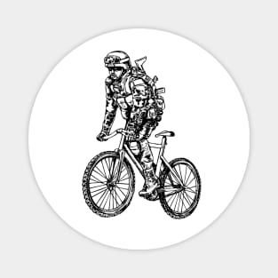 SEEMBO Soldier Cycling Bicycle Bicycling Biker Biking Bike Magnet